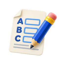 A worksheet and a pencil