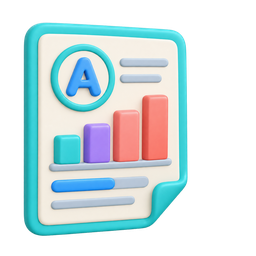 A progress report with a bar chart
